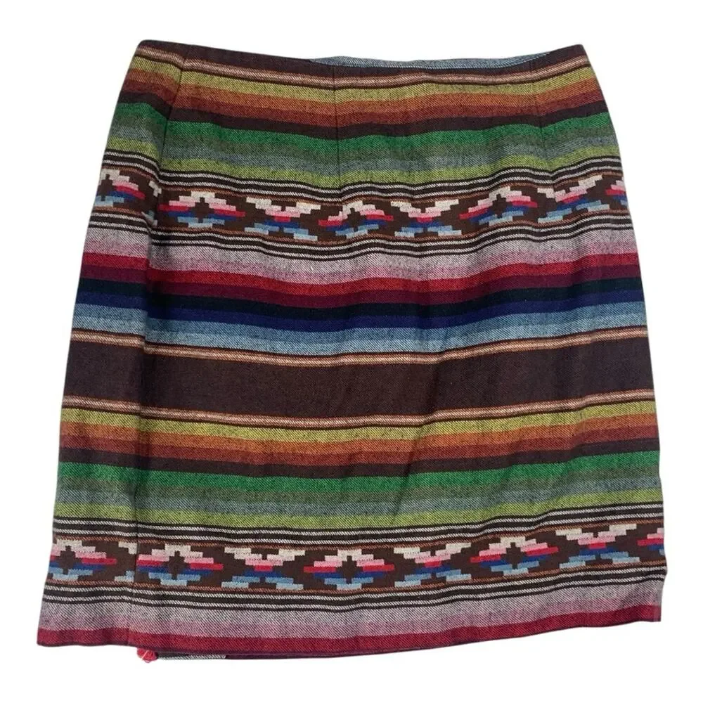 Cambridge country store women's size 14 large vintage blanket skirt Woolrich wes